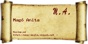 Magó Anita névjegykártya